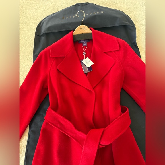 NWT Ralph Lauren Collection Purple Label Leonarda 100% Cashmere Wrap Coat, Sz 4 - Picture 6 of 9